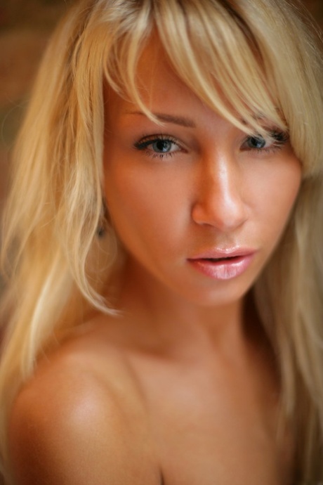 Lovely golden haired Dasha shows her sexy naked skinny body 73169746