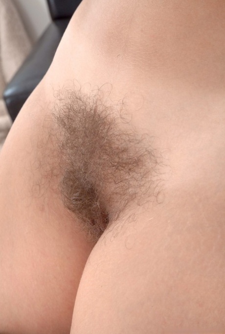Thick blonde Ulrikke sports the unshaven look while baring her big white butt 70978258