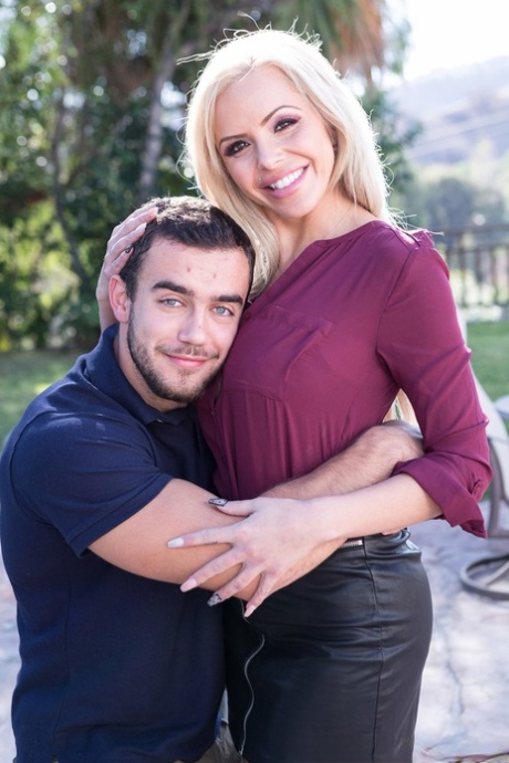 Blonde cougar Nina Elle seduces and fucks her stepson in an act of revenge 57949283