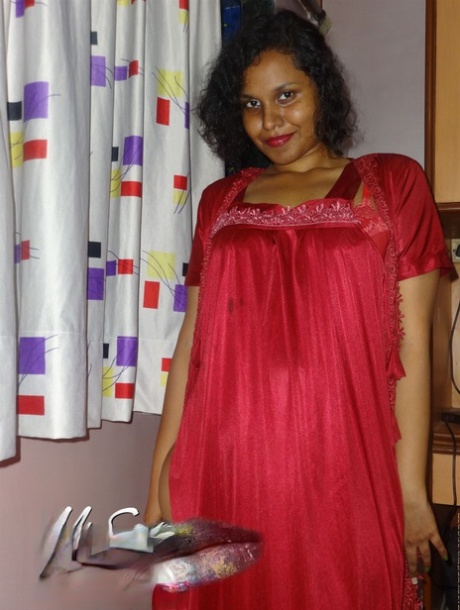 Desi female Lily Singh plays with her nipples after freeing tits from lingerie 33764099
