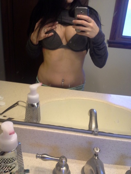Stacked brunette cutie Freckles 18 takes pictures of her naked body 79835848